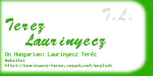 terez laurinyecz business card